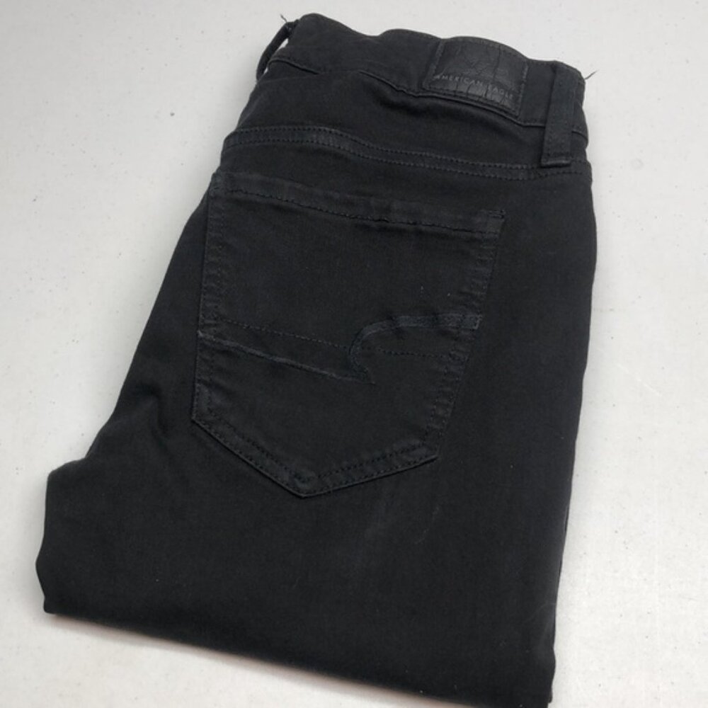 AMERICAN EAGLE BLACK MID-RISE JEGGING JEANS 6/28x28 ⭐️